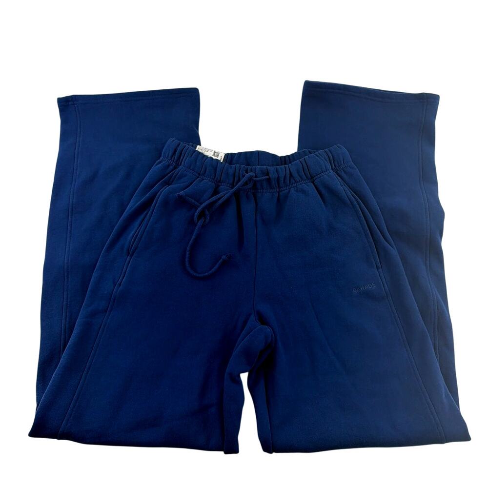 Garage Women's Midnight Blue Ultra Fleece Straight Leg Sweatpants Size S - Picture 3 of 9